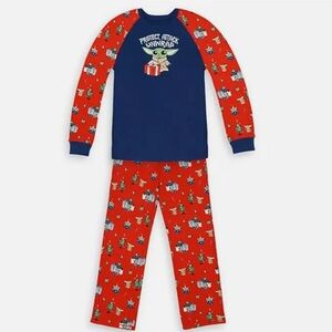 Disney Store Munki Munki The Child Holiday Mens Pajama Set Mandalorian Size M